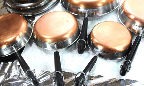 Revere Ware Pre-1968 Skillet Set Copper Bottom 6 7 8 9 10 PC Fry Pans Rare Sizes - Picture 13 of 16