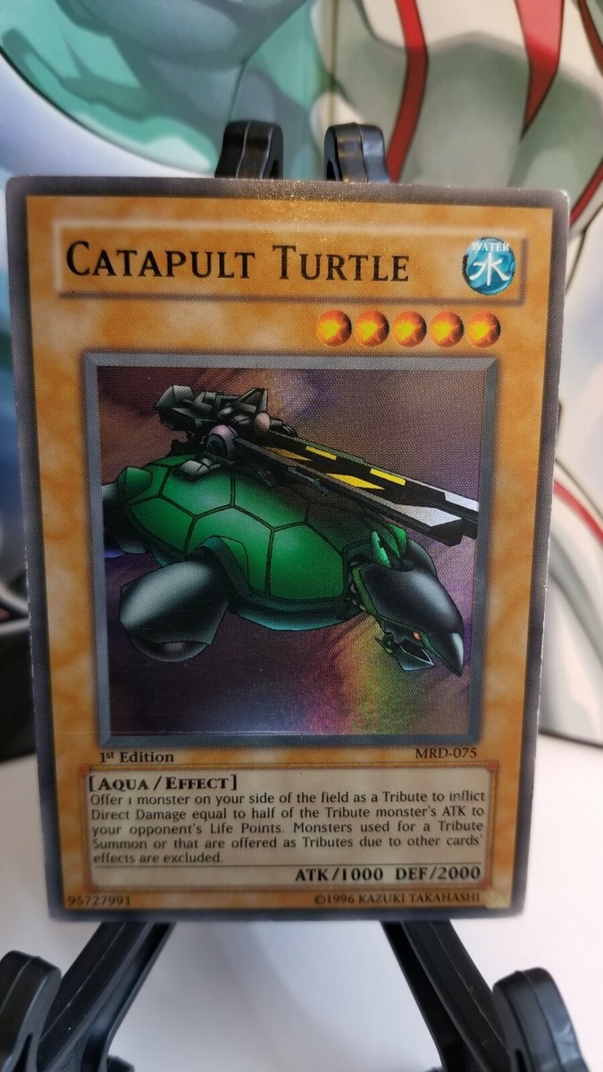 yugioh card catapult turtle MRD-075 Super Rare 1st Edition Faded LP/NM Whatnot: Shop, Sell, Connect from your hand or Deck CGC 9 MINT Catapult Turtle
