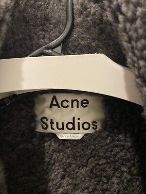 Acne Studios Black Suede and Shearing Velocite Jacket (Size 34