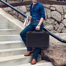 Watch Storage Box Waterproof 15 Slots Watch Display Storage Case Suitcase Gift