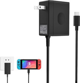 Fast Charging AC Adapter for Nintendo Switch - Supports TV Mode & Dock Station