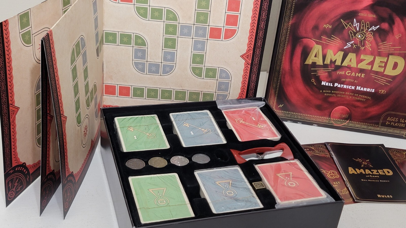 Amazed The Game Neil Patrick Harris Theory 11 Board Game Open Box NEVER PLAYED
