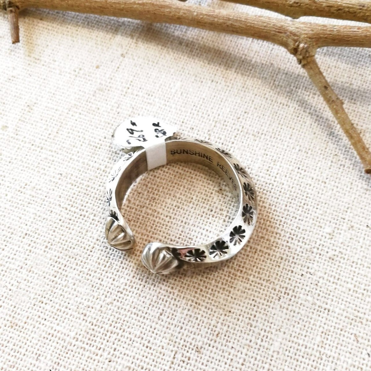 Bague Chevalière Amerindienne Navajo en Argent Turquoise & Corail