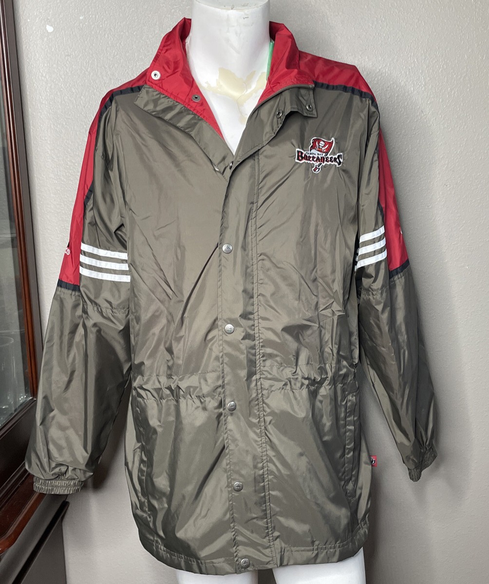 VINTAGE ADIDAS PROLINE NFL TAMPA BAY BUCCANEERS WINDBREAKER JACKET 