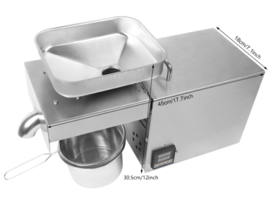 #ad #ad 610W Automatic Oil Press Machine Hot Cold Oil Extractor Stainless Steel $192.68