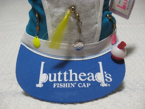 Vintage 90er 1992 Original BUTTHEAD's Fishin' Cap Spoof lustiger Humor Neuheit Mütze - Bild 2 von 10