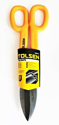 TOLSEN TOOLS 12'' UTILTY TIN SNIPS SHEET METAL SHEARS SCISSORS LINOLEUM #30037