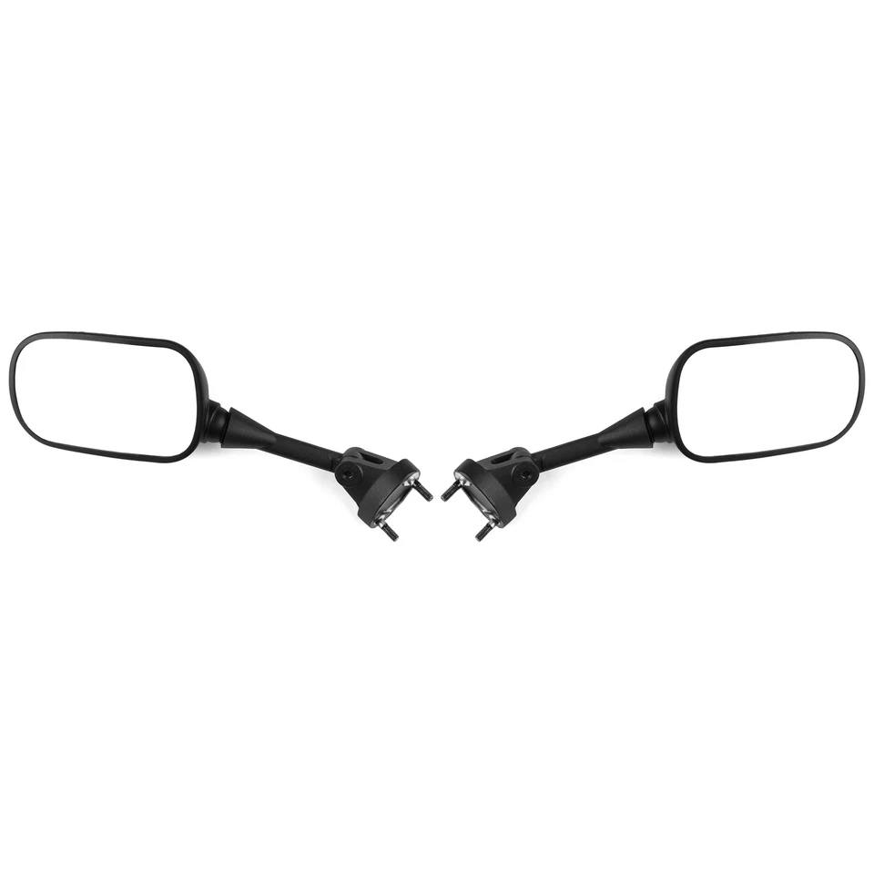 Новая пара черных боковых зеркал для мотоцикла 2004-2010 Kawasaki Ninja ZX10R/ZX6R - Изображение 2 из 4