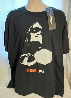 Men's Absolute Cult Size 3XL The Incredibles Incredible Dad Graphic Shirt NWT