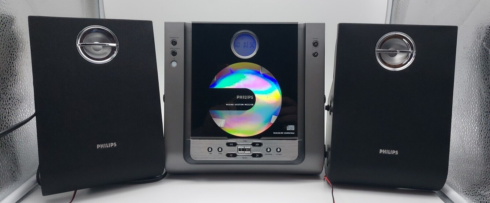 Philips Micro HiFi System MC235B/37 Wall Mountable AM/FM CD Player