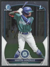 2023 Bowman Martin Gonzalez BCP-28 1st Chrome | Seattle Mariners