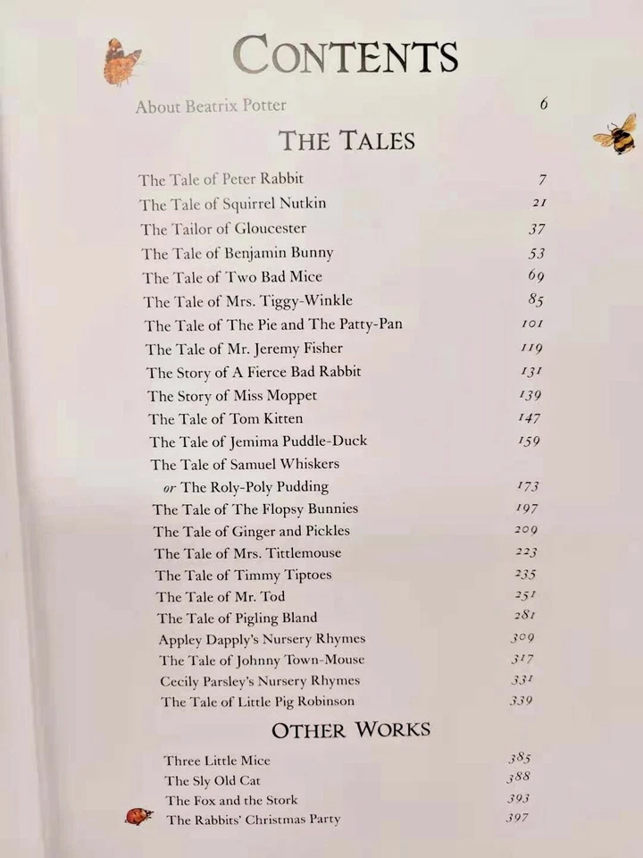 THE COMPLETE PETER RABBIT Leather bound Illustrated Beatrix Potter ~NEW ~SEALED~ Foto 4 de 4