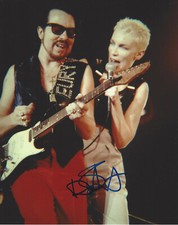 DAVE STEWART - EURYTHMICS GUITARIST - SIGNED AUTHENTIC 8x10 PHOTO B w/COA PROOF