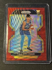 2022 Panini Prizm WNBA #13 Tina Krajisnik Ruby/Red Wave Chicago Sky