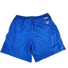 Columbia PFG Swim Trunks XL Men Omni-Shade Royal Blue Mesh Shorts Fishing Nylon