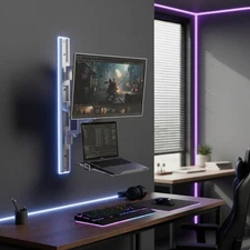 ZeboZap ZLTV8022 Wall Monitor Mount with Keyboard Tray | Fits 17 to... Fast Ship