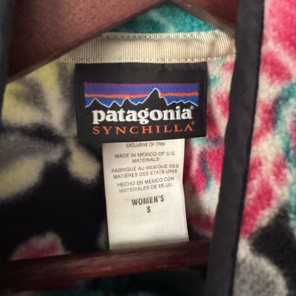 Pullover Patagonia Synchilla Snap-T Manoa Floral Polar Pequeño Bonito Foto 2 de 4