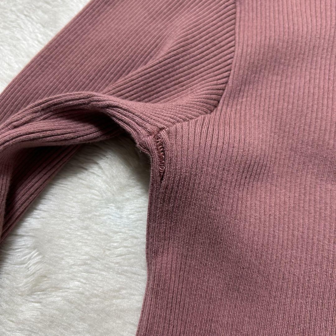 AURALEE◆Giza Boat Neck Pullover/0/コットン/PNK/A65B02RH AURALEE Ron Herman Custom Giza Boat Neck Pullover 0 Beige