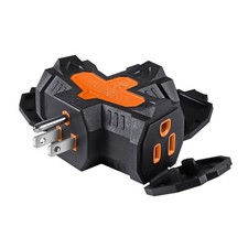 Outdoor Power Adapter 3 Prong Weatherproof Outlet Splitter Plug