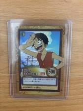 1999 One Piece Carddass Hyper Battle Monkey D Luffy Bandai C01 Vintage