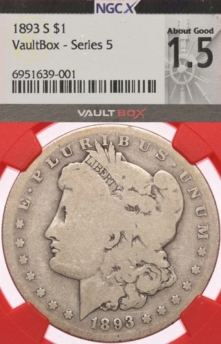 1893-S Morgan Dollar — photo from the most recent tracked eBay sale