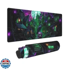 Halloween Mouse Pad Extended Large Gaming Mouse Pad XL Stitched E