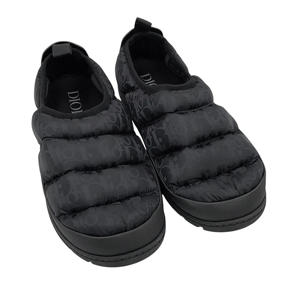 Dior — Dior Snow slippers, slip-ons Size 43 Nylon/Leather Navy 3SA089ZHN