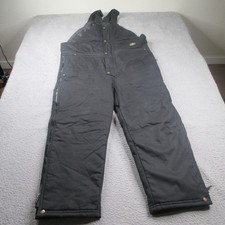 Refrigiwear Overalls Mens Large Black Insulated Full Zip Workwear