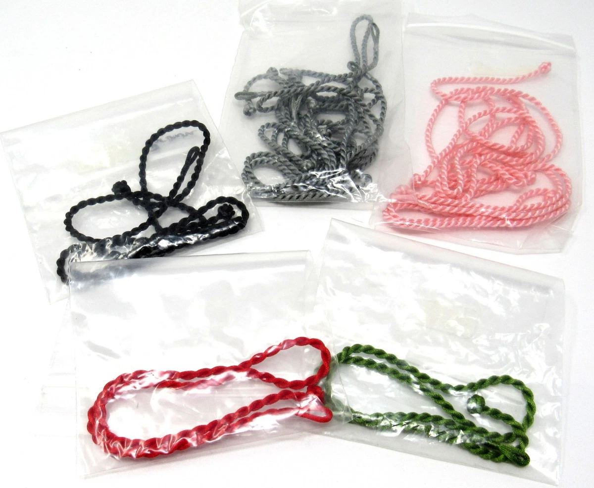 Lot of 15 Silk Cord Chokers for Pendant Jewelry Making various colors NEW