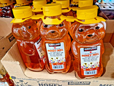 Kirkland Signature Organic Raw Honey Bear 1.5 lb 680g Bottles Pack of 3