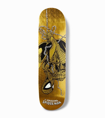 HUF x The Amazing Spider-Man Skateboard Deck ISSUE 321 **GOLD** (1/150)