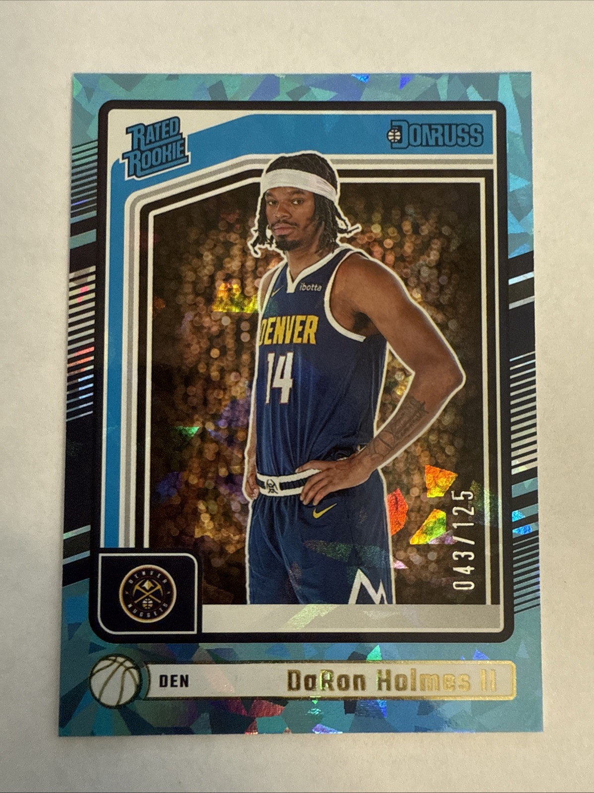 2024-25 Panini Donruss - Rated Rookie Crystals DaRon Holmes #213 (RC) #43/125