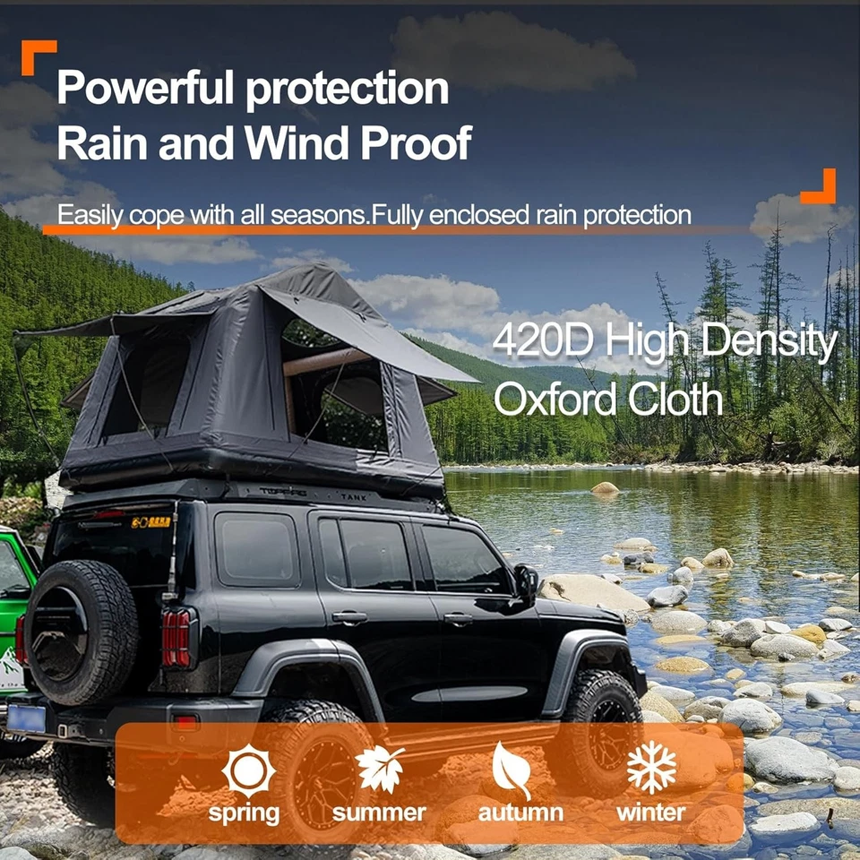 Tienda de campaña flotante con escalera para Jeep Wrangler inflable con techo Foto 4 de 4