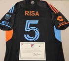 New York City FC BIRK RISA Signed Match Used Soccer Jersey 2024 Season BLACK