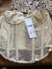 Urban Outfitters Corset Ivory, Medium