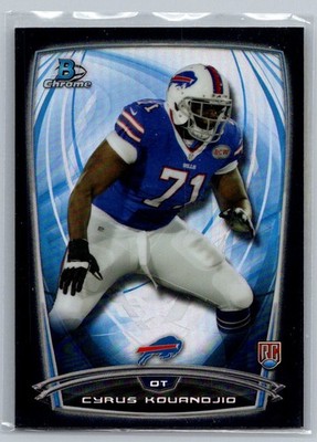 2014 Bowman Chrome Black Refractor Cyrus Kouandjio 176 /299