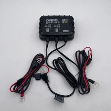 NOCO Genius GEN5X2 2-Bank 10A 12V Onboard Waterproof Marine Battery Charger