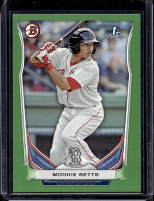 Mookie Betts 2014 Bowman #BP109 1st Prospect Green /199