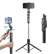 67" Cell Phone Selfie Stick Tripod Wireless Remote Extendable for iPhone/Android