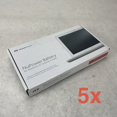 Newertech NuPower Battery 13'' Unibody Apple MacBook 6.1 7.1 A1331 65W Lot of 5