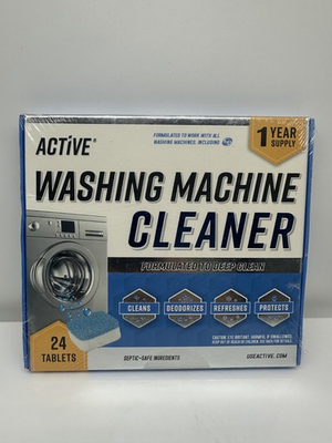 #ad ACTIVE Washing Machine Cleaner Tablets 24 Tablets 1 Year Supply $13.95