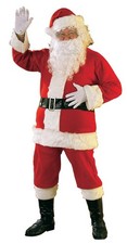 Deluxe Flannel Santa Suit Adult Costume X-Large