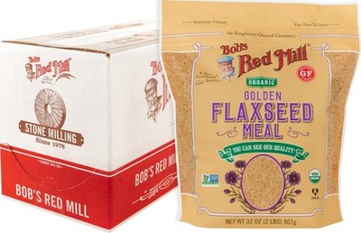 Bob's Red Mill Organic Golden Flaxseed Meal, 32oz 4 Pack