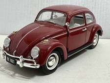 SUNNYSIDE 1967 VW VOLKSWAGEN BEETLE BURGUNDY 1:18 DIECAST MODEL NEW NO BOX 9"