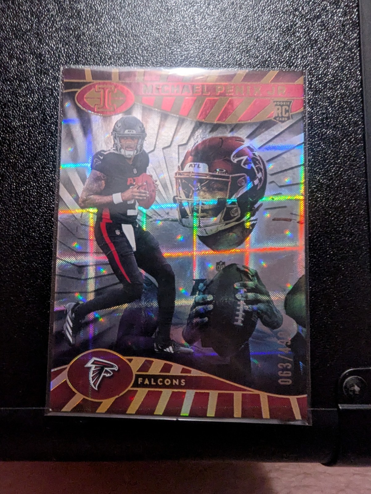 2024 Panini Illusions - Michael Penix Jr. #4 Trophy Collection Mirrored /499 RC