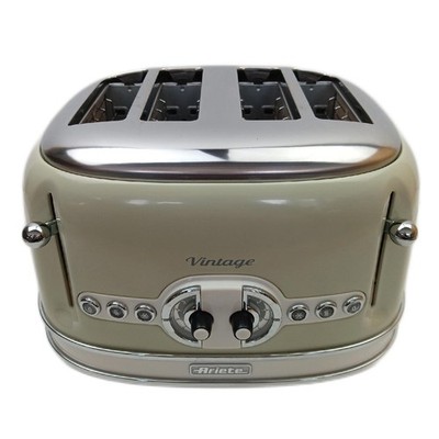 Ariete Vintage 156 4 Scheiben Toaster Retro Toaster 6 Toaststufen Automatischer