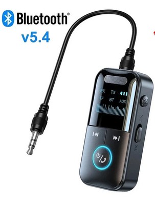 Bluetooth 5.4 Audio Receiver Adapter AUX Kabel Auto 3.5mm Klinke KFZ Empfänger