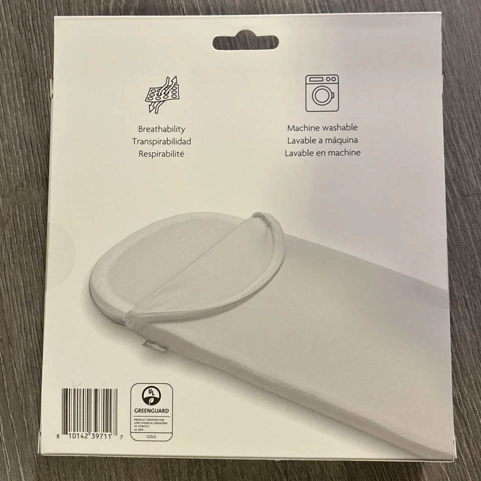 Capa de colchão UPPAbaby berço/carrycot branca lavável protege 2018-atual - Imagem 4 de 4