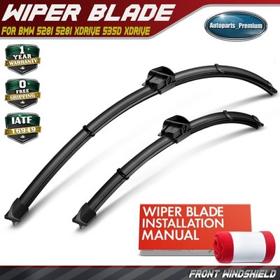 2x Front 26'' & 18'' Windshield Wiper Blades for BMW E60 E39 528i 528i xDrive 535d