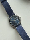 Rolex Oysterdate Precision 6694 Blue Dial Vintage 34mm Manual Wind + Delugs
